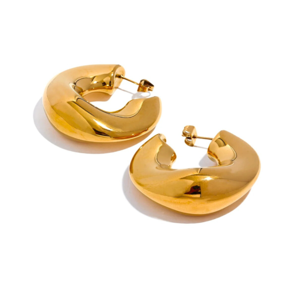 Boucles d'oreilles Créoles Acier inoxydable Or
