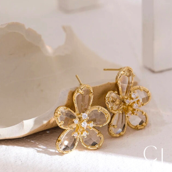 Boucles d'oreilles fleurs légères