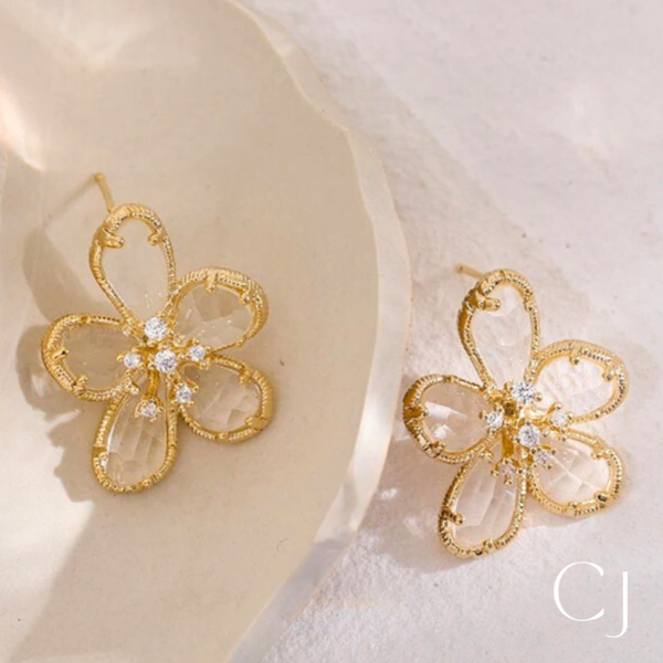 Boucles d'oreilles fleurs légères