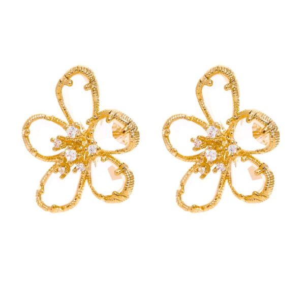 Boucles d'oreilles fleurs légères