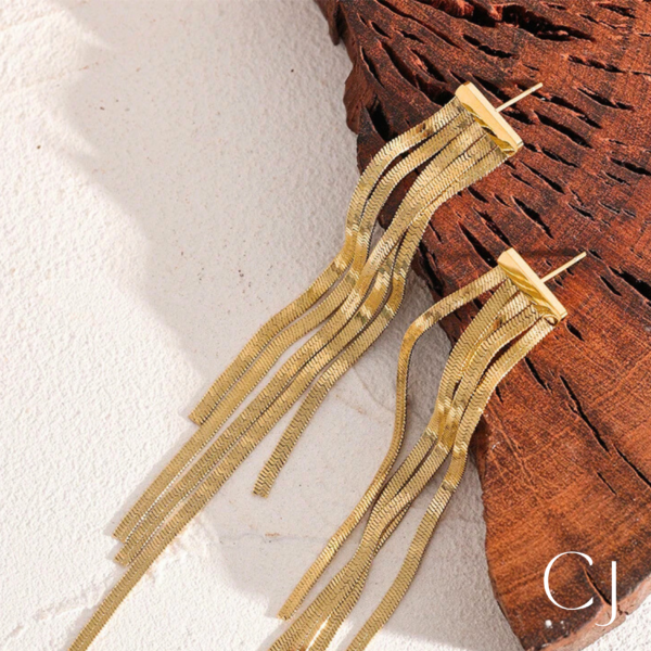 Boucles d'oreilles pendantes acier inoxydable