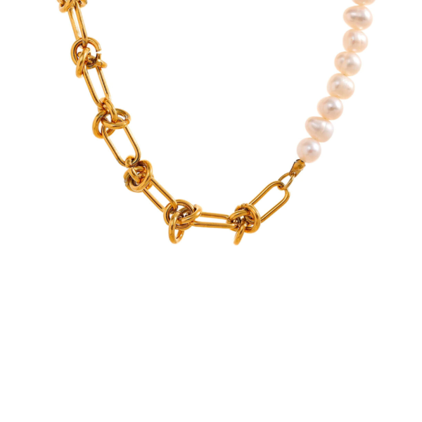 Collier Maillon et perles de culture