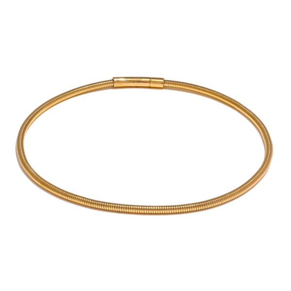 Tour de cou classique acier inoxydable Or